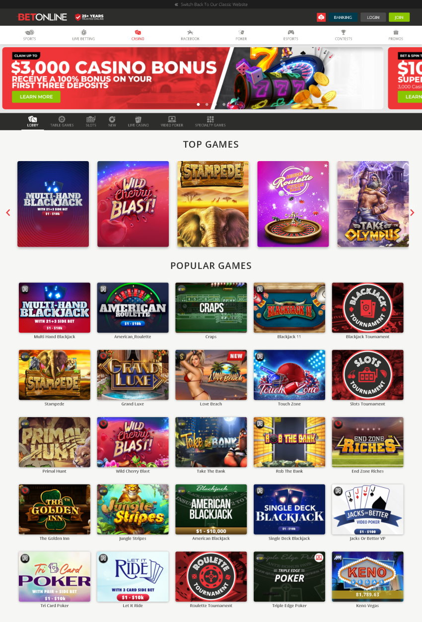 BetOnline Casino